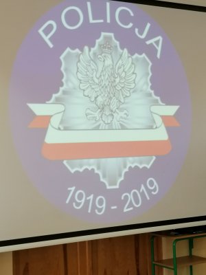 Logo Policji na 100.lecie powołania Policji Państwowej 1919 - 2019