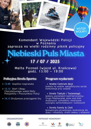NIEBIESKI PULS MIASTA - PIKNIK 17 LIPCA POZNAŃ MALTA