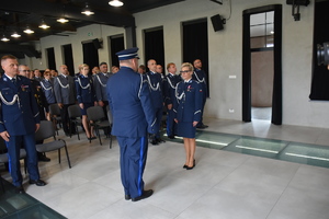 Meldunek składany pani komendant wojewódzkiej.