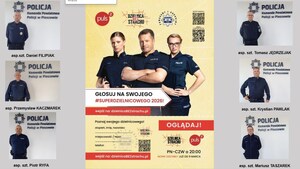 Na zdjęciu widać policjantów i konkurs Superdzielnicowy