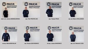 Na zdjęciu widać policjantów i konkurs Superdzielnicowy