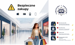 Bezpieczne zakupy, pani z zakupami i rady jak bezpiecznie kupować